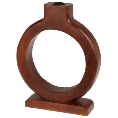 Obrázek produktu pro H&S Decoration svícen 26 cm mangové dřevo hnědý