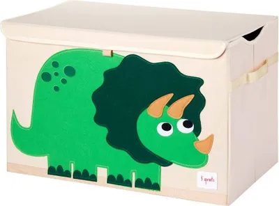 Produktbild von 3 Sprouts Aufbewahrungskiste Deckel Dino