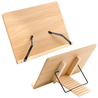 Image de SolidKeus - Lot de 2 supports de livres pliables avec 8 angles
