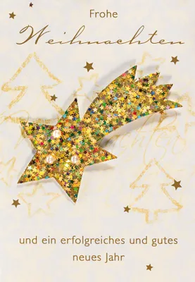 Produktbild von Weihnachten  Glückwunschkarte im Format 115 x 17cm mit Umschlag