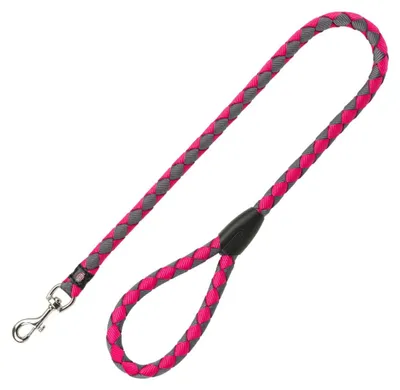 Obrázek produktu pro TRIXIE 143411, Pes, Standardní vodítko, Fuchsiová, Grafit, Kabel, S-M, 1 m