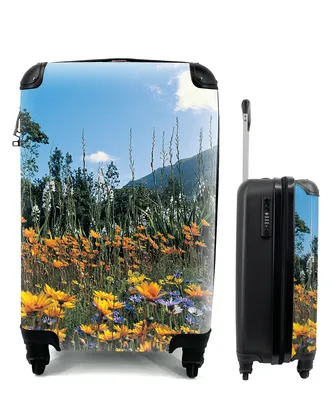 Produktbild von MuchoWow® Koffer Handgepäck Trolley Rollkoffer Kleine Reisekoffer mit 4 Rollen - Blumen - Natur - Farbe - Cabin Size < 55x40x23 cm & 55x40x20 cm - Fotokoffer - Kabinenkoffer - Boardgepäck - Reise-Box - Reisekoffer - Reisegepäck - Koffer mit Bild - Trolley für Kinder