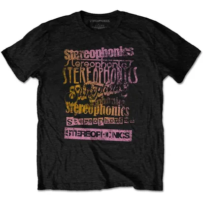 Obrázok produktu pre Stereophonics Logos Black M Tričko