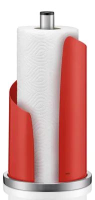 Image de Kela Porte-rouleau de cuisine Stella 15 cm Acier inoxydable laqué rouge carmin mat 11241