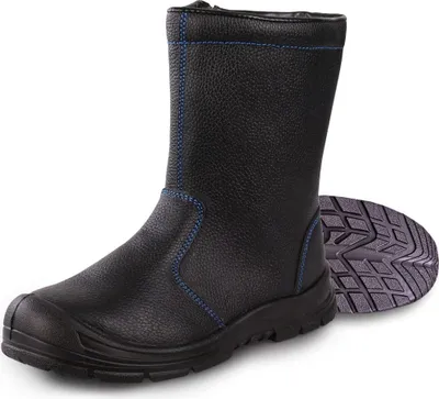 Produktbild von Hase Winter-Sicherheitsschlupfstiefel S3 Grönland mit Reißverschluss Größe 41, schwarz