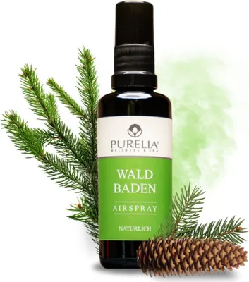 Produktbild von PURELIA Airspray Waldbaden 50 ml Hochwertige ätherische Öle Raumspray Raumduft