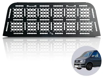 Obrázok produktu pre 040 Parts Molle Board for VW T5 T6 T6.1 Nosič bicyklov Nosič batožiny Offroad príslušenstvo kompatibilné s originálnym zadným nosičom LOGO