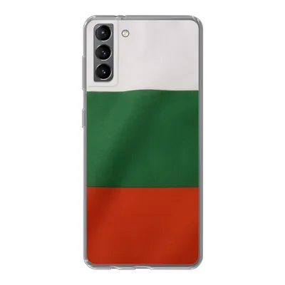 Produktbild von MuchoWow® Handyhülle Schutzhülle Hülle für Samsung Galaxy S21 Plus Nahaufnahme der Flagge von Bulgarien Silikon Softcase Handy Hülle - Handy-Tasche