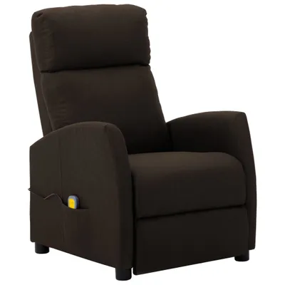 Obrázek produktu pro Masážní křeslo tmavě hnědé textil, 289711 HangarStore.cz