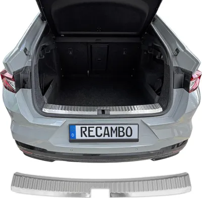 Immagine prodotto di Protezione per il bordo del bagagliaio in acciaio inossidabile con finitura interna opaca, compatibile con Skoda Enyaq Coupé | Anno di produzione dal 2021 in poi