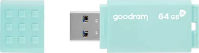 Productafbeelding van Goodram UME3 USB-stick, 64 GB, USB Type-A 3.2 Gen 1 (3.1 Gen 1), turquoise