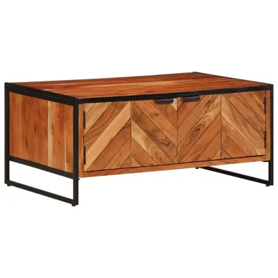 Image de Table basse 90x55x40 cm bois massif d'acacia