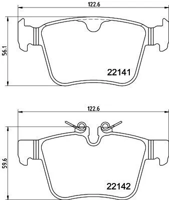 Produktbild von HELLA Bremsbeläge Satz Hinten Bremsklötze für JAGUAR I-Pace (X590) 8DB 355 037-931