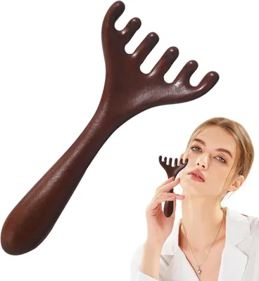 Productafbeelding van Hoofdhuidmassagekam en hoofdmeridiaanschraapkam voor haarverzorging