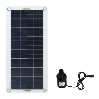Image de Kit de pompe à eau solaire 30 W en silicium polycristallin, 800 l/h, pour camping-cars, serres et camping