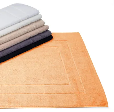 Produktbild von Badezimmerteppich aus 100 % Baumwolle, 60 x 100 cm, in Orange