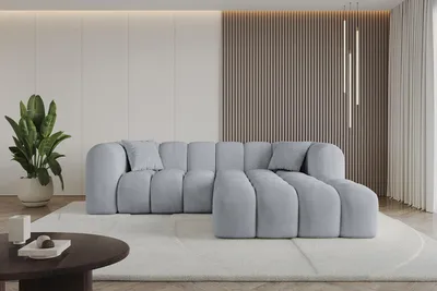 Produktbild von ALTDECOR Ecksofa in L-Form OLEA-L1 - 231x173x74 cm Grau - Corner Sofa Bett Eckcouch Couch Wohnlandschaft Cauchsofa