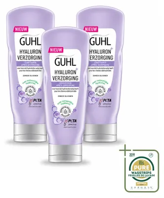 Produktbild von 3 x Guhl Hyaluron+ Pflege-Spülung - 200 ml - Vorratspackung - 3 Stücke