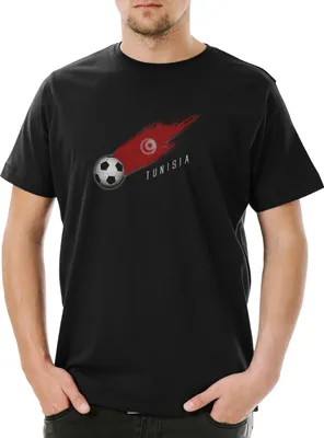 Produktbild von Urban Backwoods Tunisia Football Comet I, Herren T-Shirt, Farbe: Schwarz, Größe: 4XL
