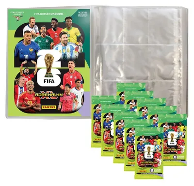 Produktbild von FIFA World Cup Adrenalyn XL 2026 - 1 Leere Sammelmappe + 10 Booster