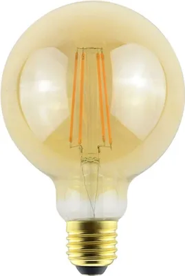Produktbild von hoftronic LED-Glühlampe E27 9W 950lm G95 2200K Bernsteinfarben Dimmbar