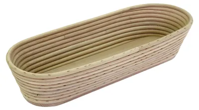 Imagen del producto de Bandeja para masa / Cesta de fermentación, larga, 430 x 130 mm, con base de madera