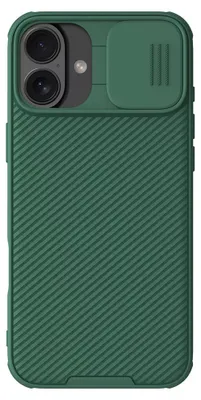 Produktbild von Nillkin, CamShield Pro Hülle iPhone 16 Plus mit Kameraschutz edel, Dunkelgrün