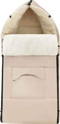 Immagine prodotto di Daliya® ALPINO: sacco piedi e sacco a pelo per passeggini e seggiolini sportivi, universale per tutti i modelli di passeggini, sacco piedi invernale, per bambini fino a 36 mesi – Beige