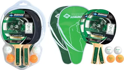 Produktbild von Tischtennis-Set 2 Schläger 4 Bälle hochwertig für 2 Spieler