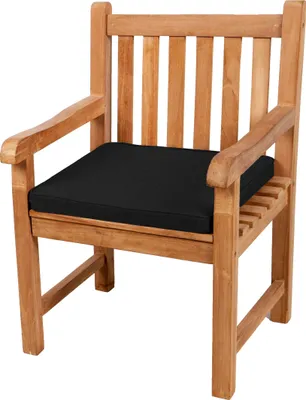 Image de Coussin d'assise pour banc, balançoire de jardin, siège, lisse. FK5 (50x50x5, noir)