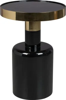 Produktbild von Zuiver Glam Beistelltisch Rund 36 cm Schwarz/ Gold