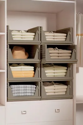Imagen del producto de Skye Decor, estantería versátil (de 3 piezas) fabricada con 100% plástico, color marrón claro, 33,5 cm