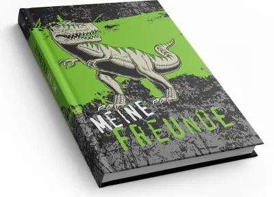 Produktbild von itenga Freundebuch T-Rex DIN A5, 88 Seiten