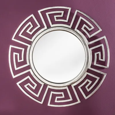 Produktbild von riess-ambiente Glamouröser Design Spiegel EUPHORIA XL 85cm silber Wandspiegel Handarbeit aus Metall Wandspiegel Dekospiegel