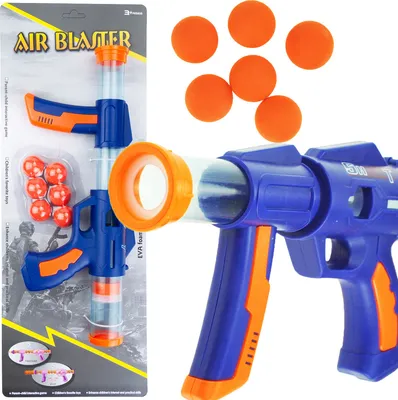Zdjęcie produktu dla Pistolet do zabawy dla dzieci z 6 piankowymi kulkami