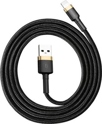 Image de Baseus Câble de charge pour Apple iPhone iPad iPod noir or USB Sync Cable 8 Pin