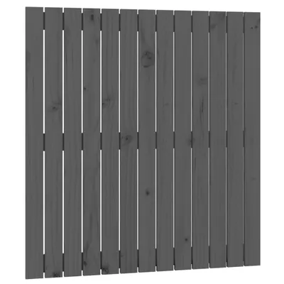 Produktbild von vidaXL Wand-Kopfteil Grau 82,5x3x90 cm Massivholz Kiefer