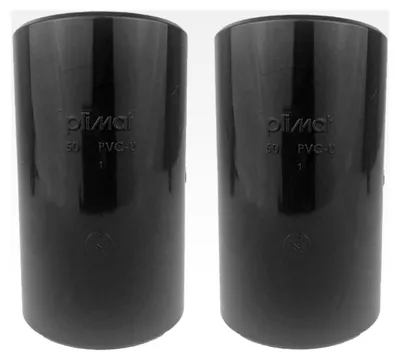 Produktbild von PVC Muffe Lang - 50 mm - 2 Stück