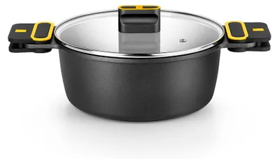 Produktbild von BRA Daily Pro | Hoher Kochtopf 32 cm aus Aluminiumguss, antihaftbeschichtet ohne PFOA, für alle Herdarten und Induktion geeignet