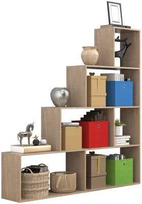 Produktbild von Holz Regal Raumteiler Bücher Dubila L