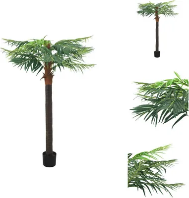 Produktbild von vidaXL Künstliche Palme Phönix mit Topf 215 cm Grün -  Kunstpflanzen