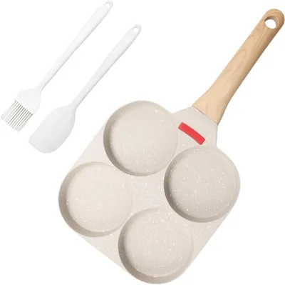 Obrázok produktu pre Panvica na omelety 4 otvory, nepriľnavý povrch, žulový povrch, na raňajky