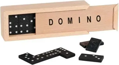 Image de goki Jeu de dominos dans une boîte en bois