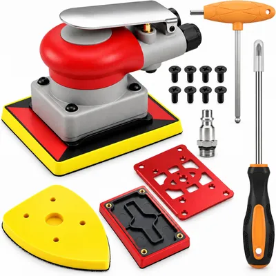 Pneumatische Schleifmaschine 3-in-1, 10.000 U/min, Hub 2,5 mm