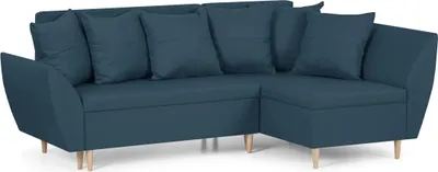 Produktbild von ALI Ecksofa mit Schlaffunktion - Marineblau