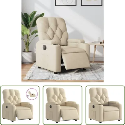 Obrázok produktu pre Obývací obchod Recliner Electric Cream Fabric
