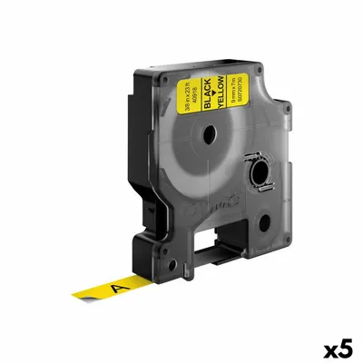 Immagine prodotto di Dymo - Etichetta Dymo Label Manager D1 Poliestere 9mm Giallo | 1 pezzo | 5 pezzi