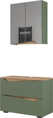 Produktbild von Badmöbel-Set Vicco Marelle Grün/Artisan 2 Teile, Model 57528
