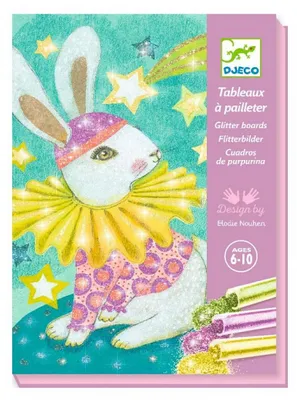 Produktbild von Djeco Bastelset Tierkarnevals-Glitzerbilder