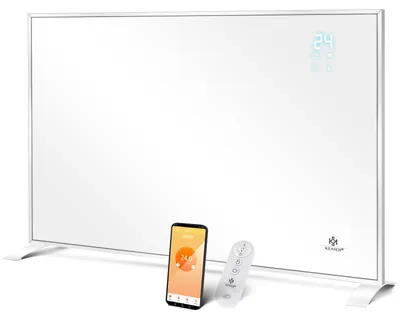 Produktbild von KESSER® Infrarotheizung Energiesparend Infrarot Standgerät & Wandmontage Elektroheizung mit Fernbedienung Thermostat & App-Steuerung Elektrisch Heizpaneel Heizung Konvektor Standfüße